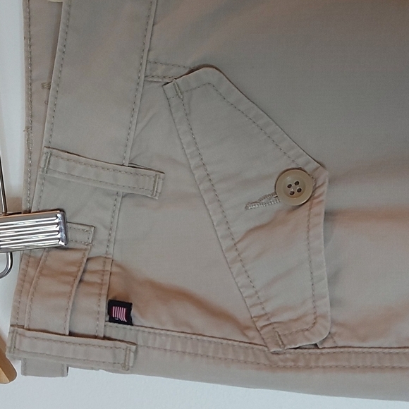 Vintage Polo Jeans Company Cargo Pants with Draw String Leg Beige Size 8 - Picture 7 of 10